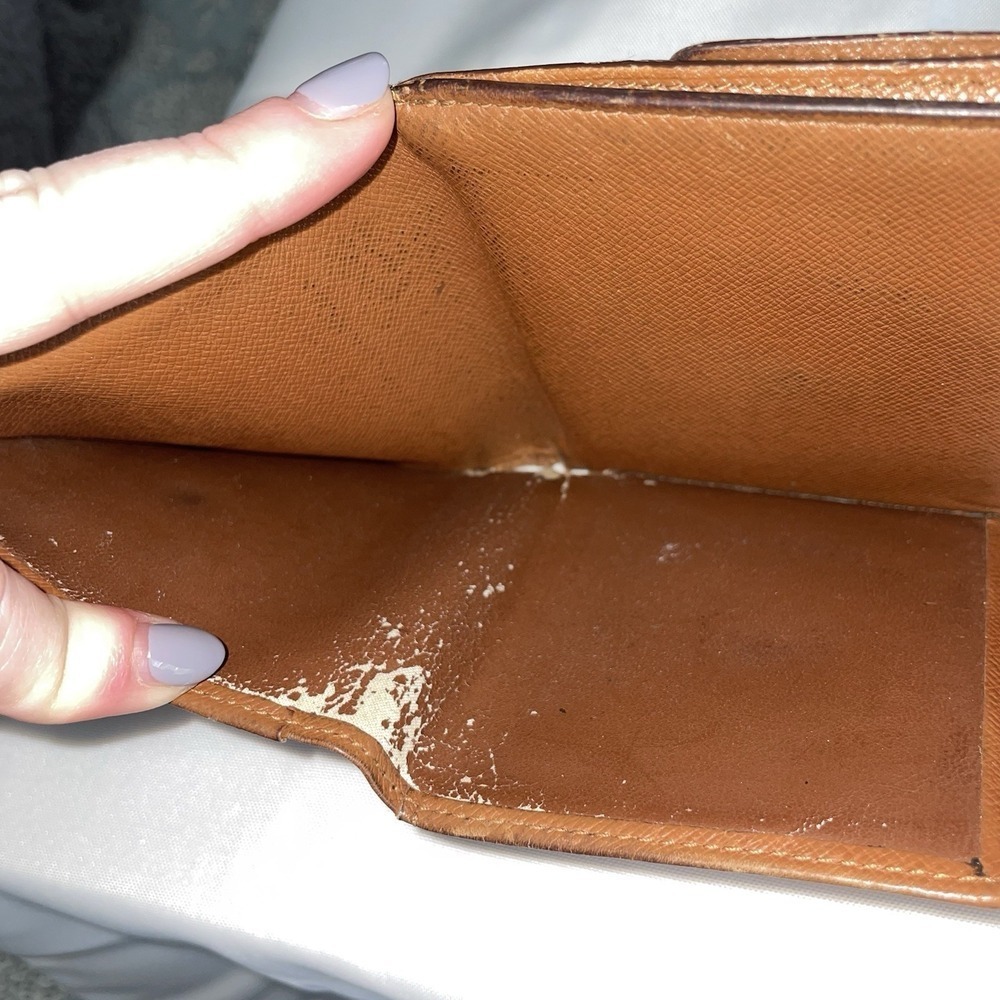 LOUIS VUITTON Trifold Elise Wallet Monogram Credit Cards Coin Pouch Brown - Picture 6 of 16